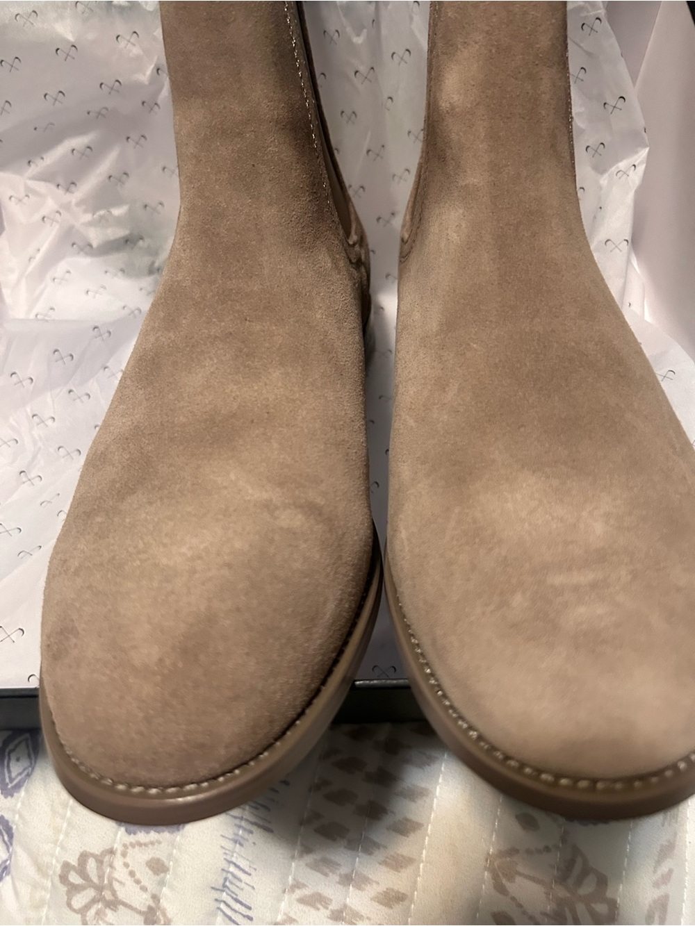 Men's Suede Chukka Boots in Taupe - Picture 16 of 16